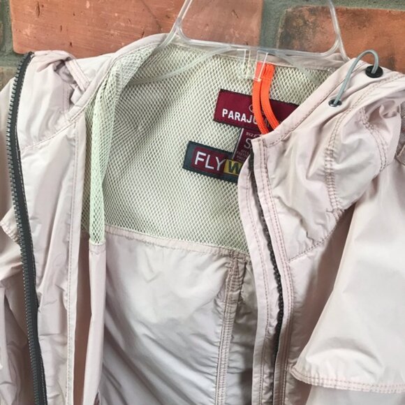 Parajumpers NEW Flyweight Jacket Light Windbreaker Nylon Hoodie Hood Coat Zip S - Picture 9 of 16